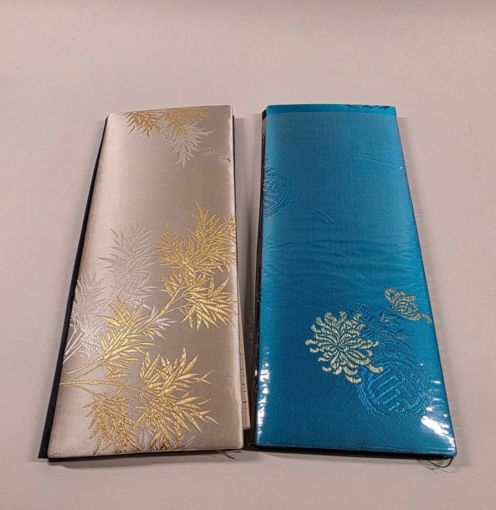 Vintage Asian Fabric Covered Bridge Score Pads Lot of 2 Used & Sealed